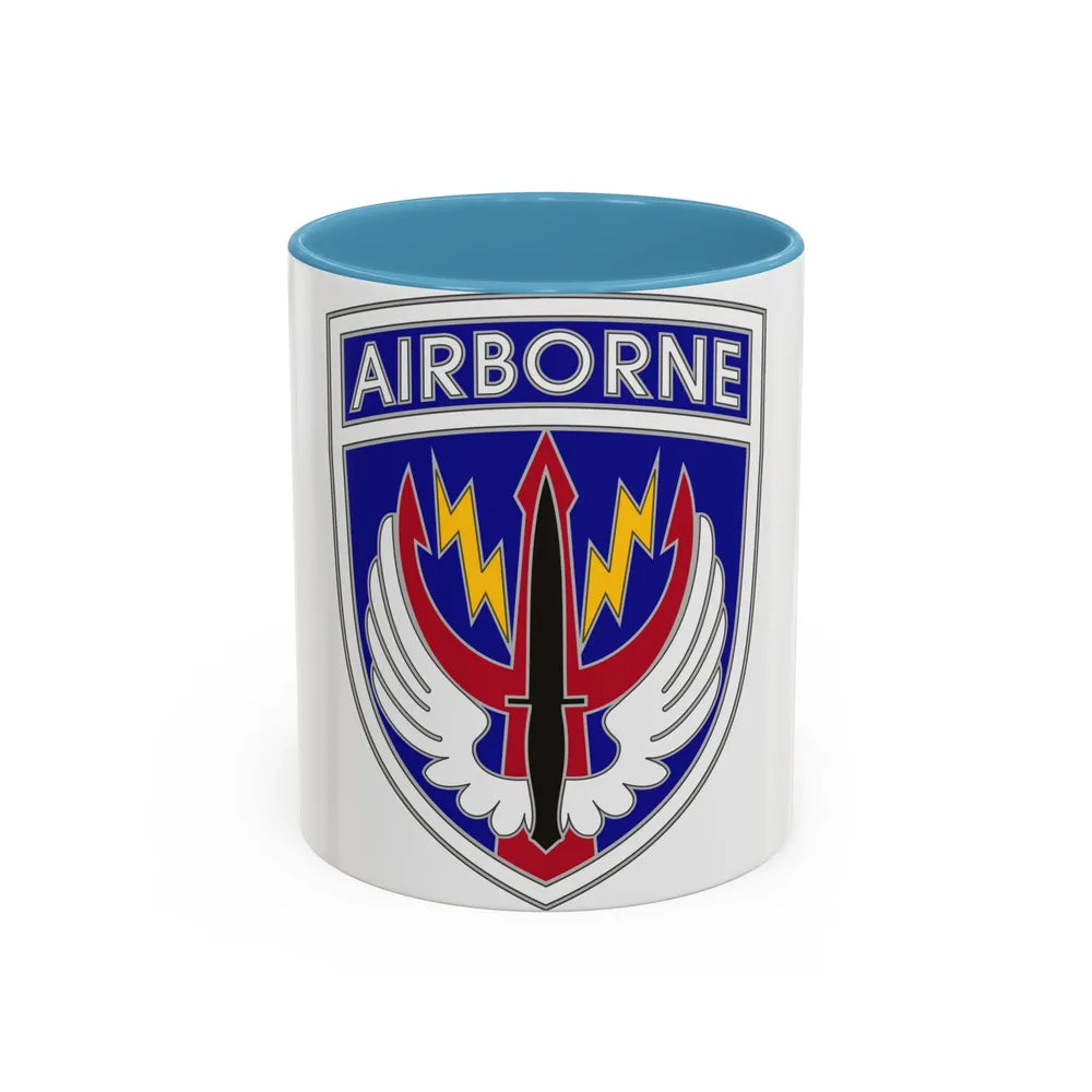 Special Operations Command Central (U.S. Army) Accent Coffee Mug 11oz Light Blue - Go Mug Yourself