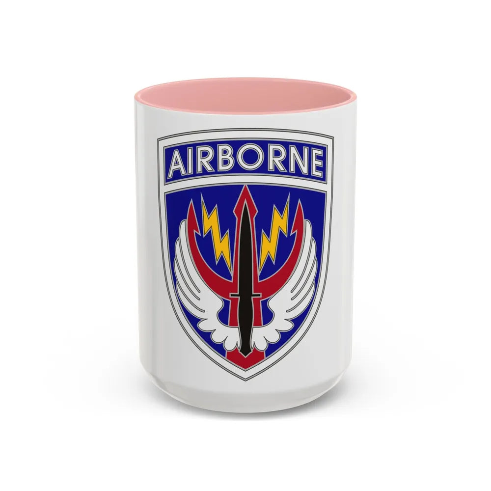 Special Operations Command Central (U.S. Army) Accent Coffee Mug 15oz Pink - Go Mug Yourself