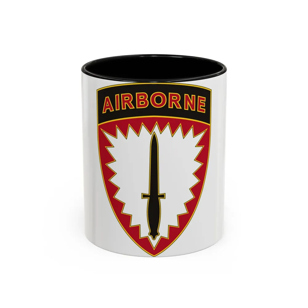 Special Operations Command Europe (U.S. Army) Accent Coffee Mug 11oz Black - Go Mug Yourself