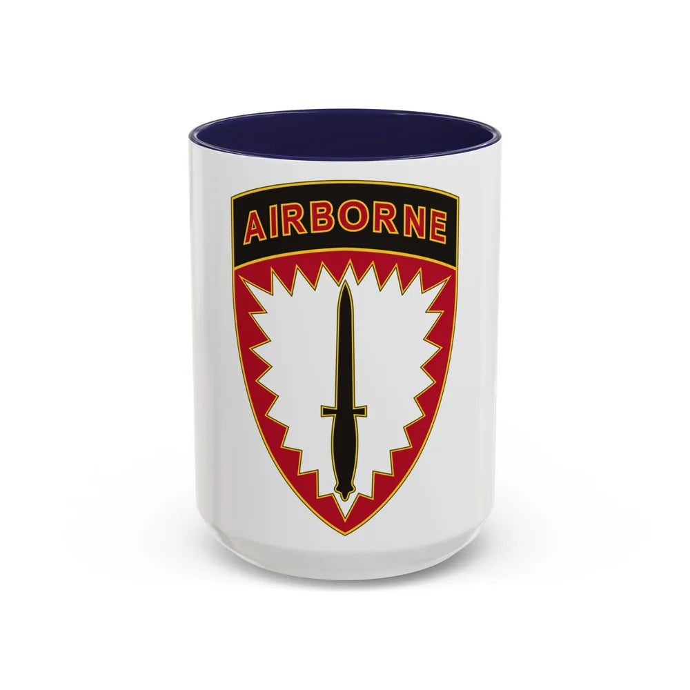 Special Operations Command Europe (U.S. Army) Accent Coffee Mug 15oz Navy - Go Mug Yourself