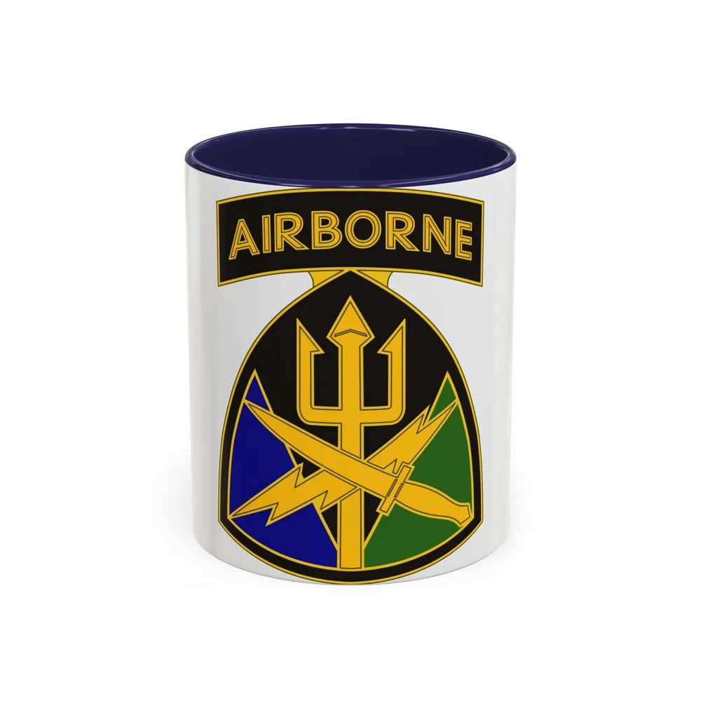Special Operations Command Joint Forces Command (U.S. Army) Accent Coffee Mug 11oz Navy - Go Mug Yourself
