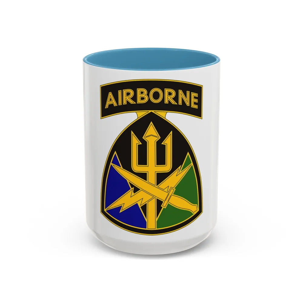 Special Operations Command Joint Forces Command (U.S. Army) Accent Coffee Mug 15oz Light Blue - Go Mug Yourself