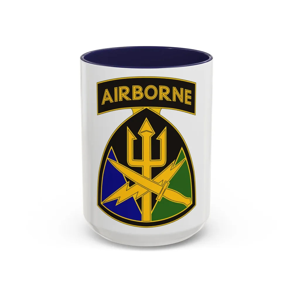 Special Operations Command Joint Forces Command (U.S. Army) Accent Coffee Mug 15oz Navy - Go Mug Yourself