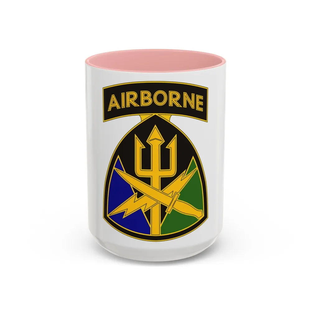 Special Operations Command Joint Forces Command (U.S. Army) Accent Coffee Mug 15oz Pink - Go Mug Yourself
