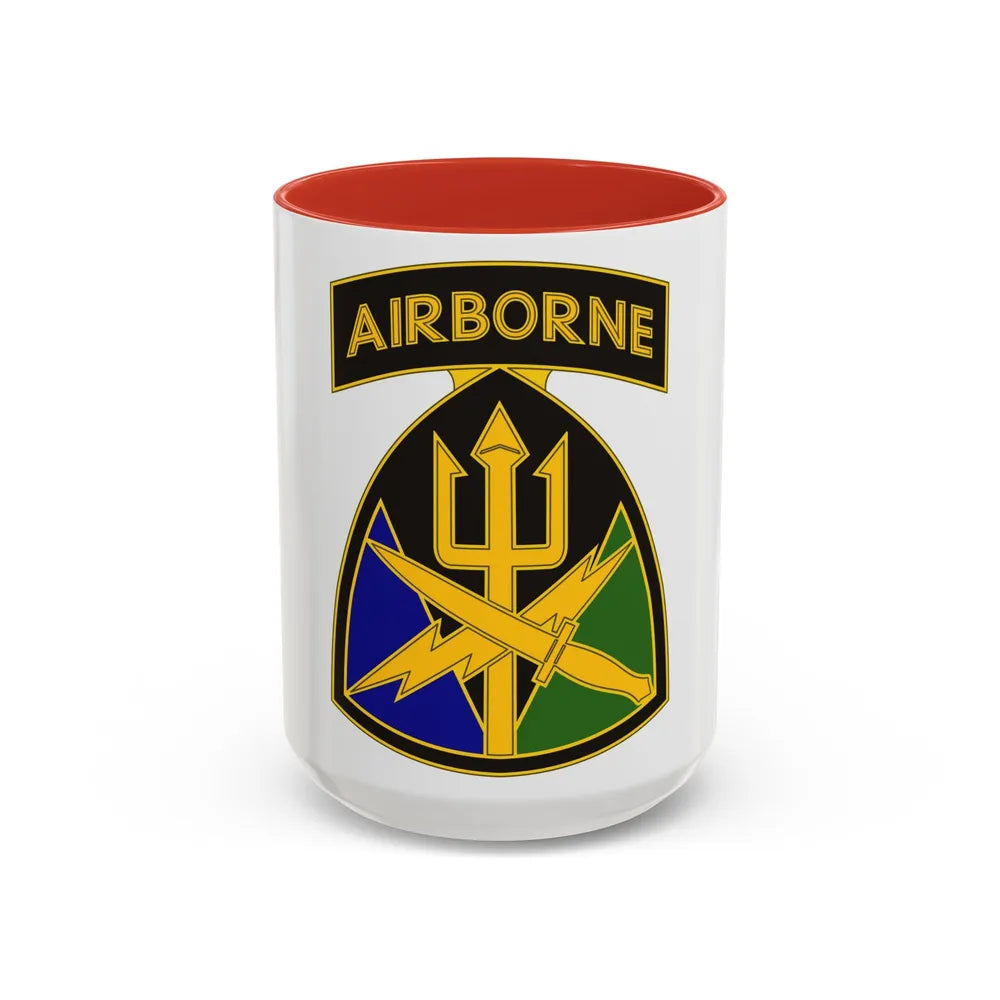 Special Operations Command Joint Forces Command (U.S. Army) Accent Coffee Mug 15oz Red - Go Mug Yourself