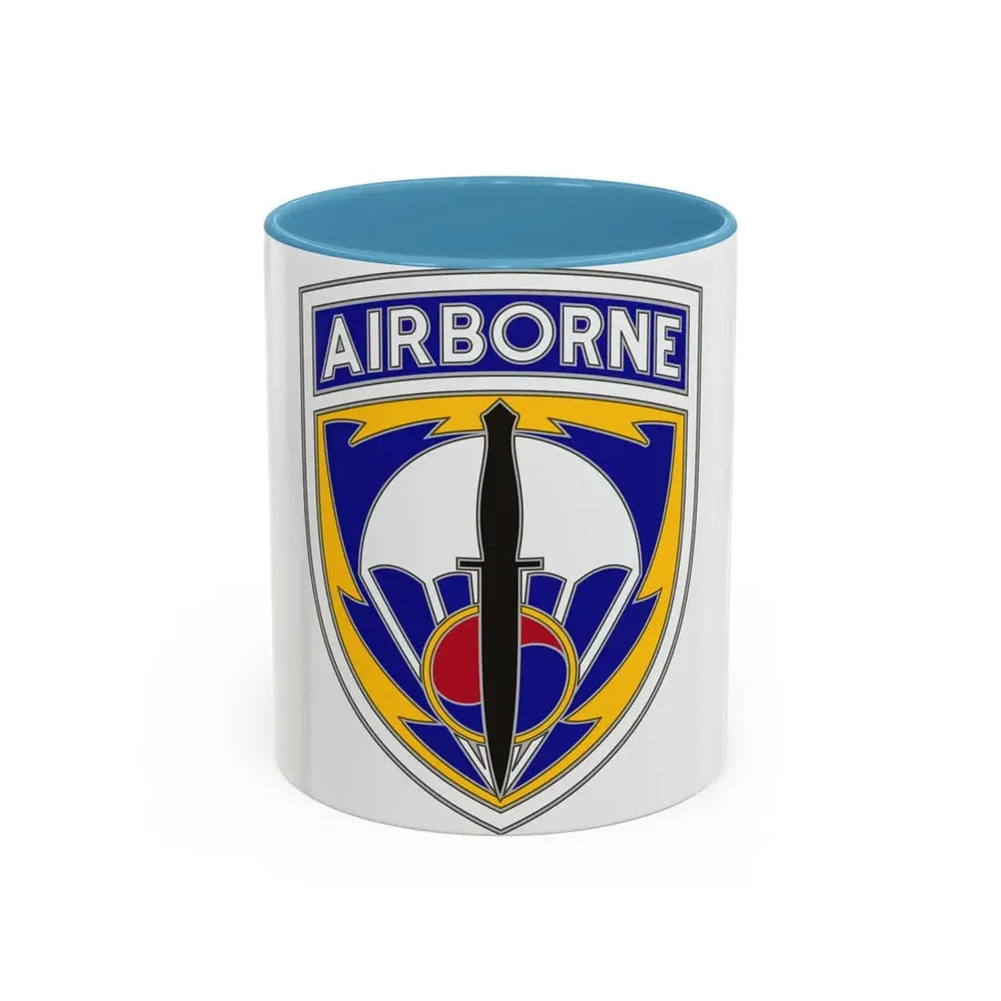 Special Operations Command Korea (U.S. Army) Accent Coffee Mug 11oz Light Blue - Go Mug Yourself