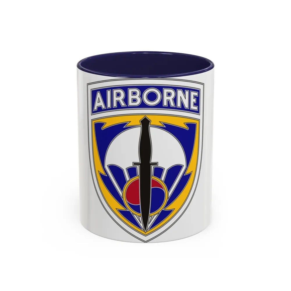 Special Operations Command Korea (U.S. Army) Accent Coffee Mug 11oz Navy - Go Mug Yourself