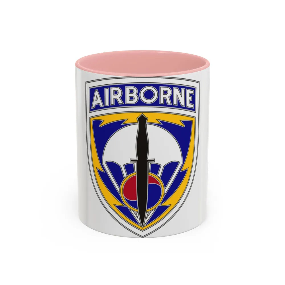 Special Operations Command Korea (U.S. Army) Accent Coffee Mug 11oz Pink - Go Mug Yourself