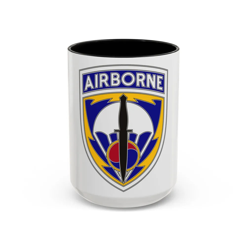Special Operations Command Korea (U.S. Army) Accent Coffee Mug 15oz Black - Go Mug Yourself