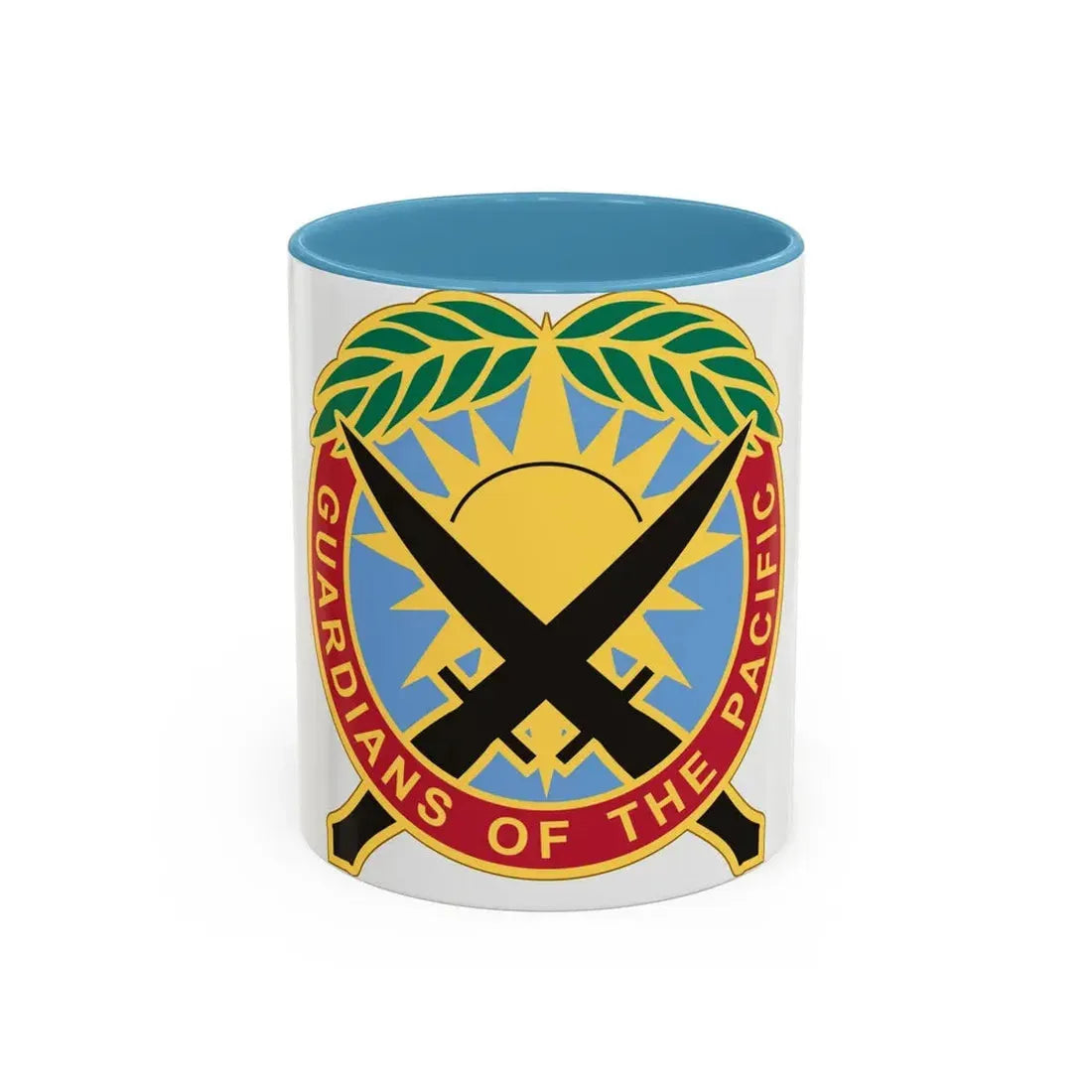 Special Operations Command Pacific 2 (U.S. Army) Accent Coffee Mug 11oz Light Blue - Go Mug Yourself