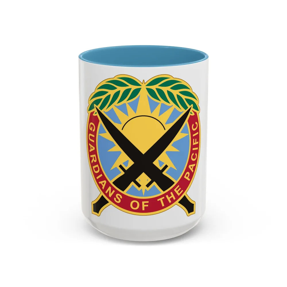 Special Operations Command Pacific 2 (U.S. Army) Accent Coffee Mug 15oz Light Blue - Go Mug Yourself