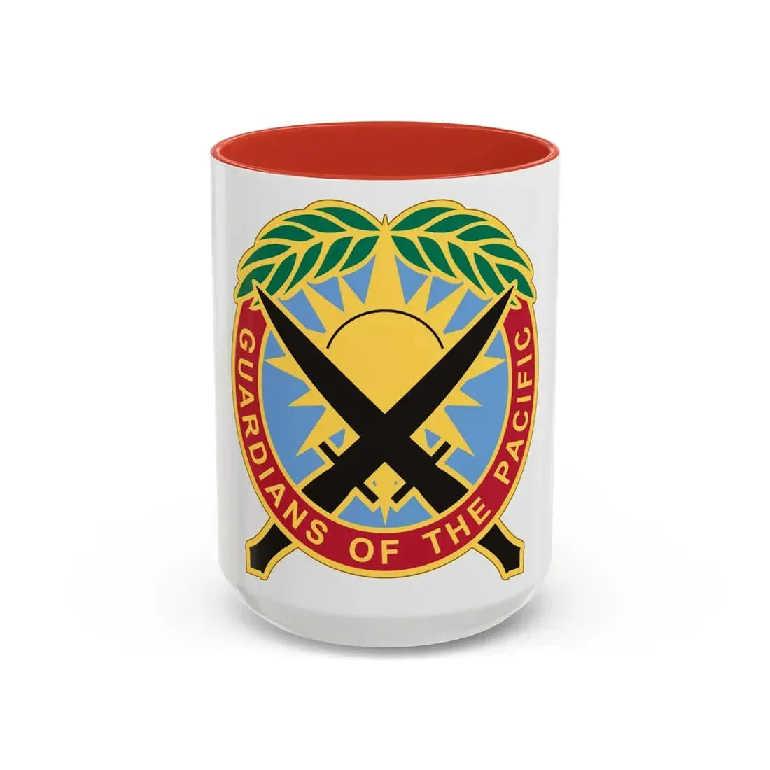 Special Operations Command Pacific 2 (U.S. Army) Accent Coffee Mug 15oz Red - Go Mug Yourself