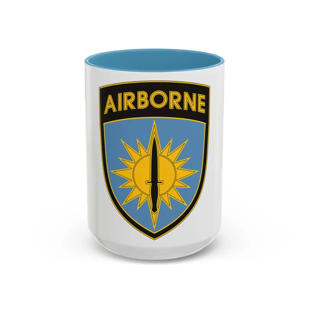 Special Operations Command Pacific 3 (U.S. Army) Accent Coffee Mug 15oz Light Blue - Go Mug Yourself