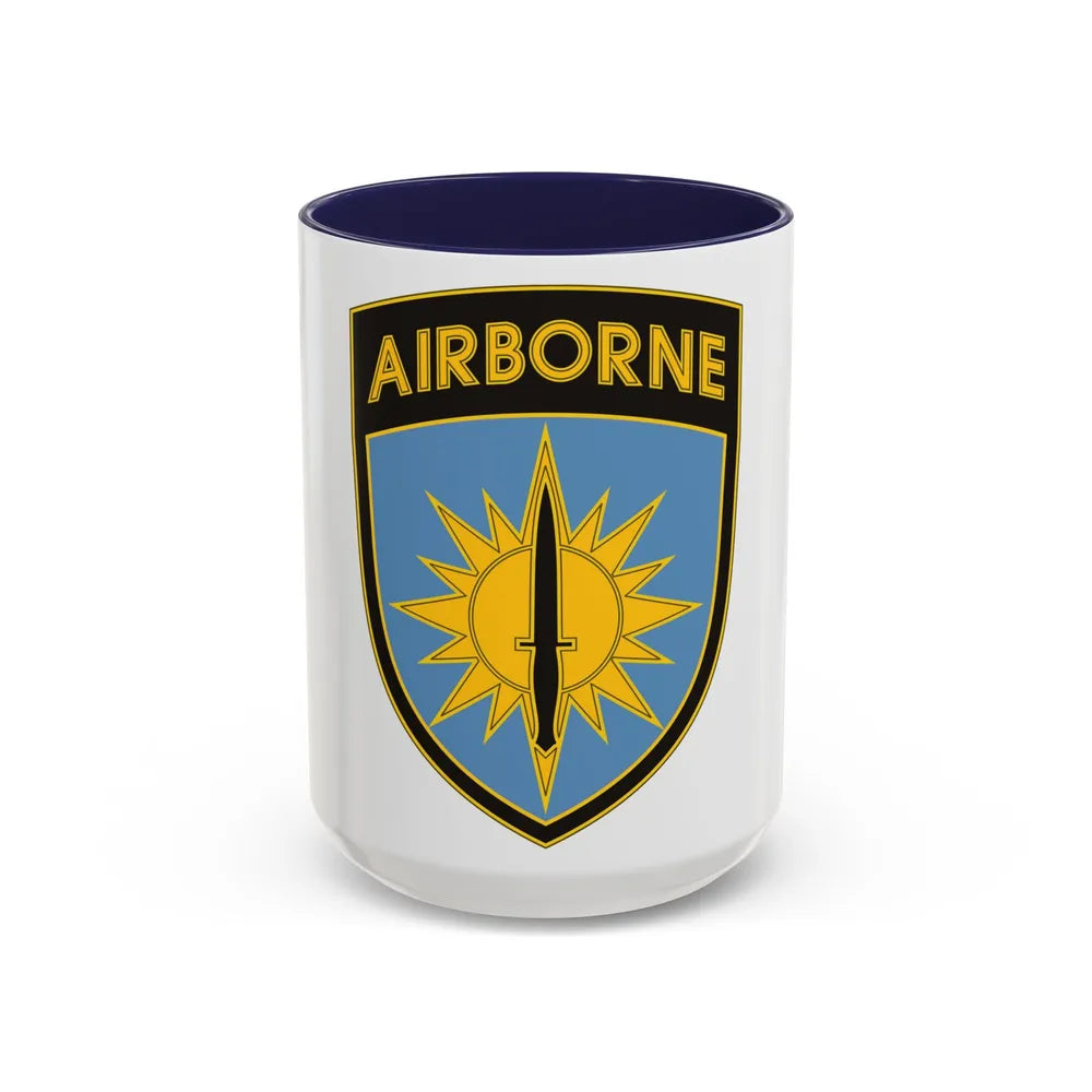 Special Operations Command Pacific 3 (U.S. Army) Accent Coffee Mug 15oz Navy - Go Mug Yourself