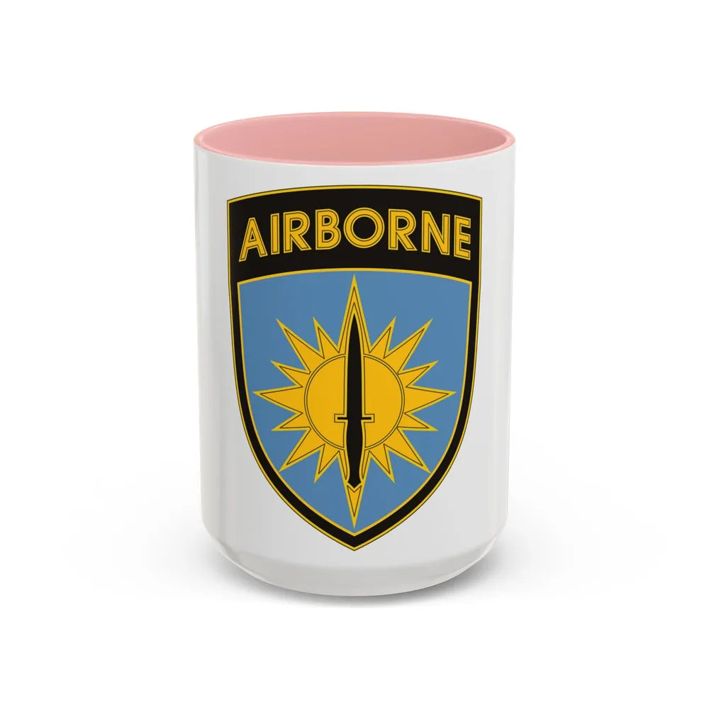 Special Operations Command Pacific 3 (U.S. Army) Accent Coffee Mug 15oz Pink - Go Mug Yourself