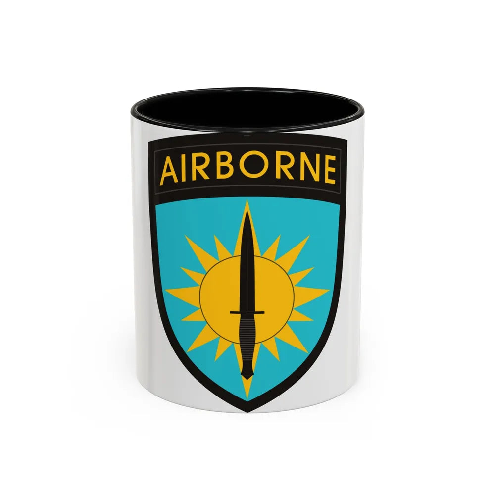 Special Operations Command Pacific (U.S. Army) Accent Coffee Mug 11oz Black - Go Mug Yourself