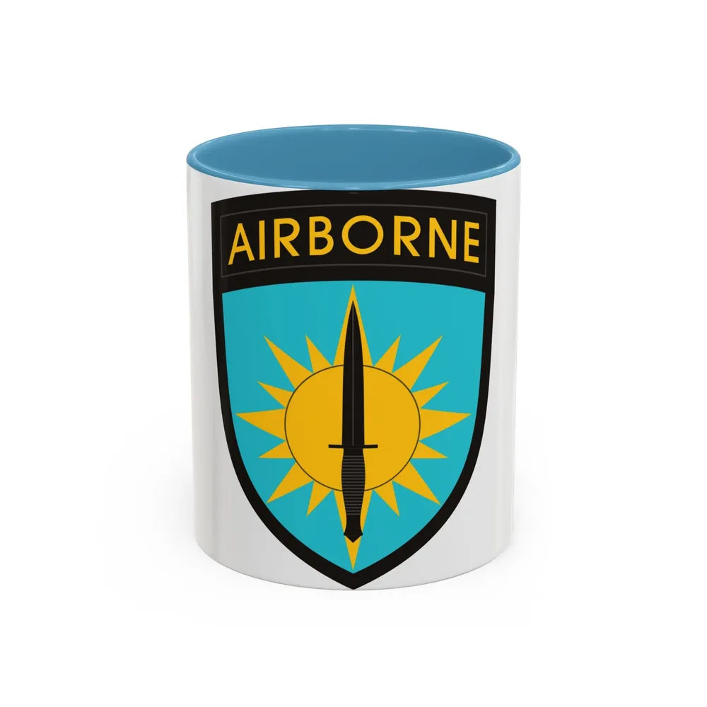 Special Operations Command Pacific (U.S. Army) Accent Coffee Mug 11oz Light Blue - Go Mug Yourself