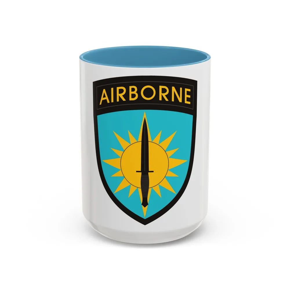 Special Operations Command Pacific (U.S. Army) Accent Coffee Mug 15oz Light Blue - Go Mug Yourself