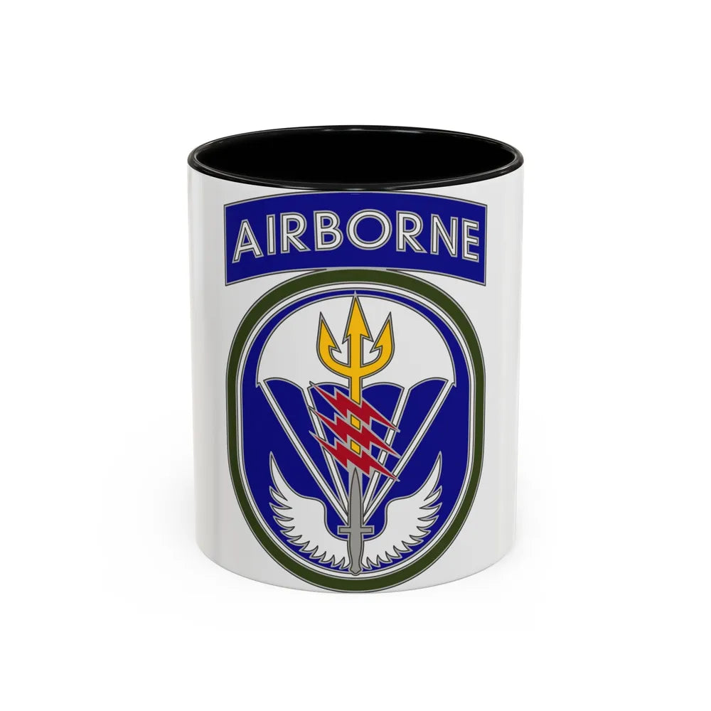 Special Operations Command South (U.S. Army) Accent Coffee Mug 11oz Black - Go Mug Yourself