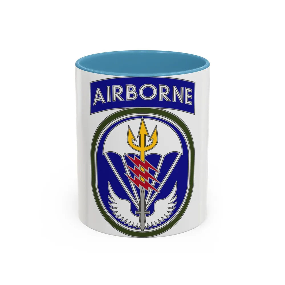 Special Operations Command South (U.S. Army) Accent Coffee Mug 11oz Light Blue - Go Mug Yourself