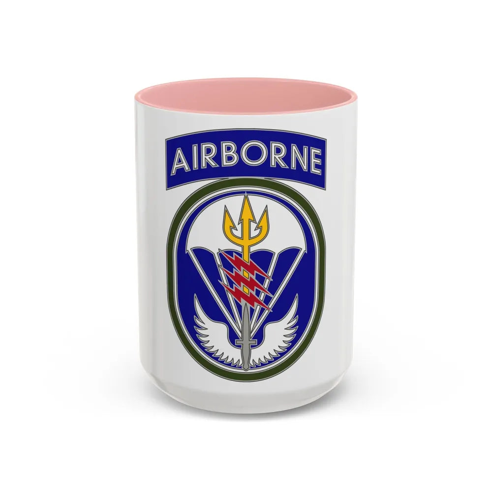 Special Operations Command South (U.S. Army) Accent Coffee Mug 15oz Pink - Go Mug Yourself