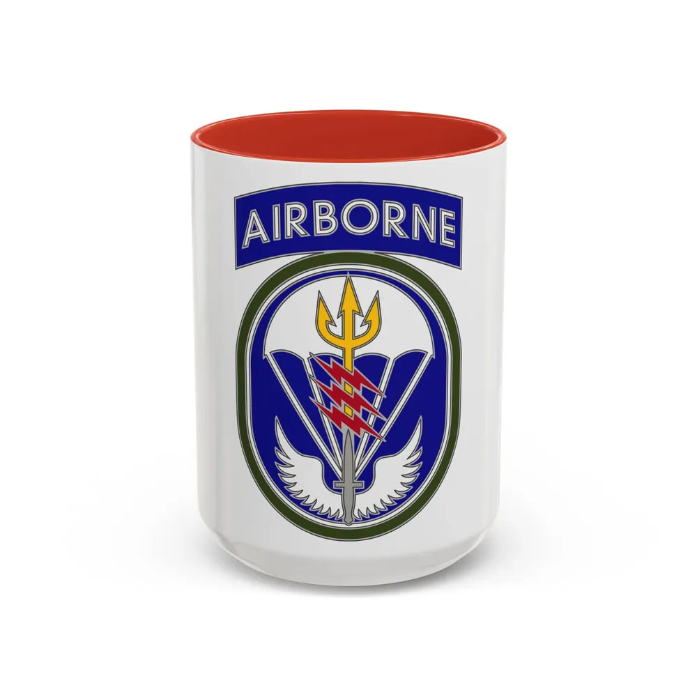 Special Operations Command South (U.S. Army) Accent Coffee Mug 15oz Red - Go Mug Yourself