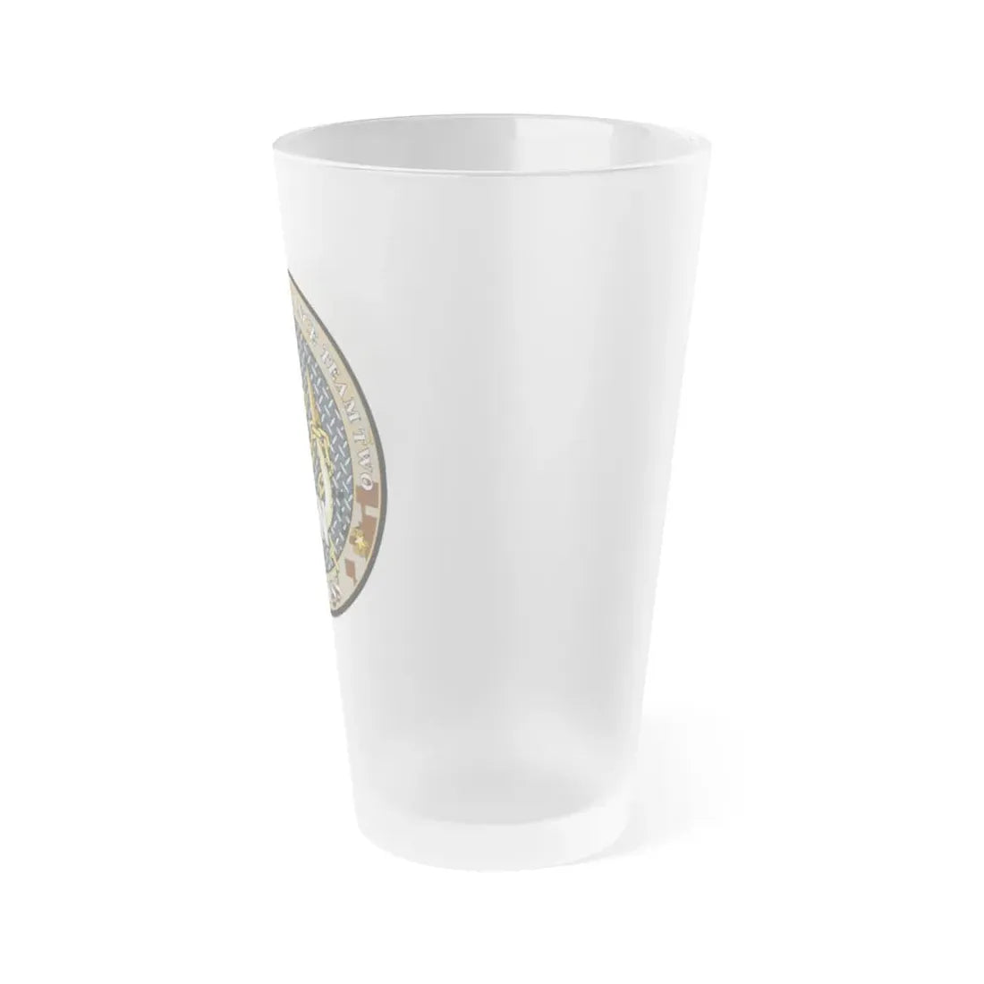 Special Reconnaissance Team 2 (U.S. Navy) Frosted Pint Glass 16oz - Go Mug Yourself