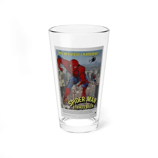 SPIDER-MAN STRIKES BACK 1976 Movie Poster - Pint Glass 16oz 16oz - Go Mug Yourself
