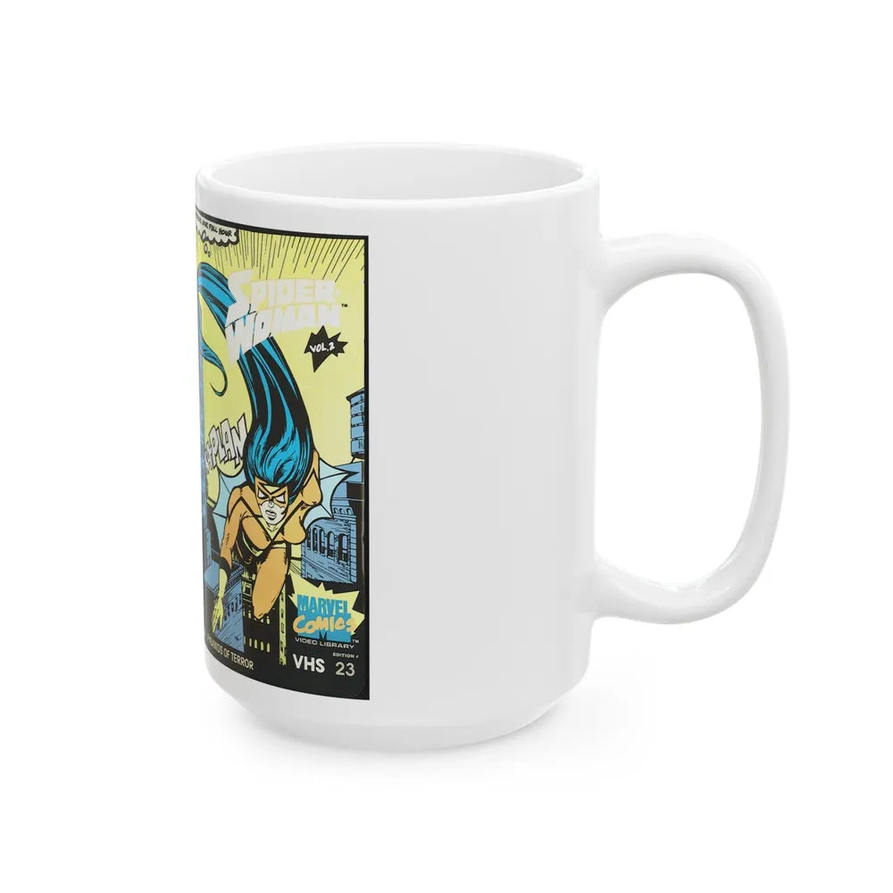 SPIDER WOMAN (VHS COVER) - White Coffee Mug-Go Mug Yourself