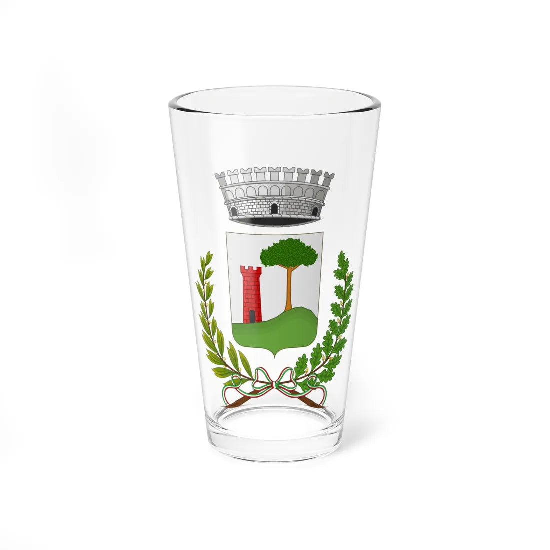 Spinazzola-Stemma (Italy) (Coat of Arms) Pint Glass 16oz 16oz - Go Mug Yourself