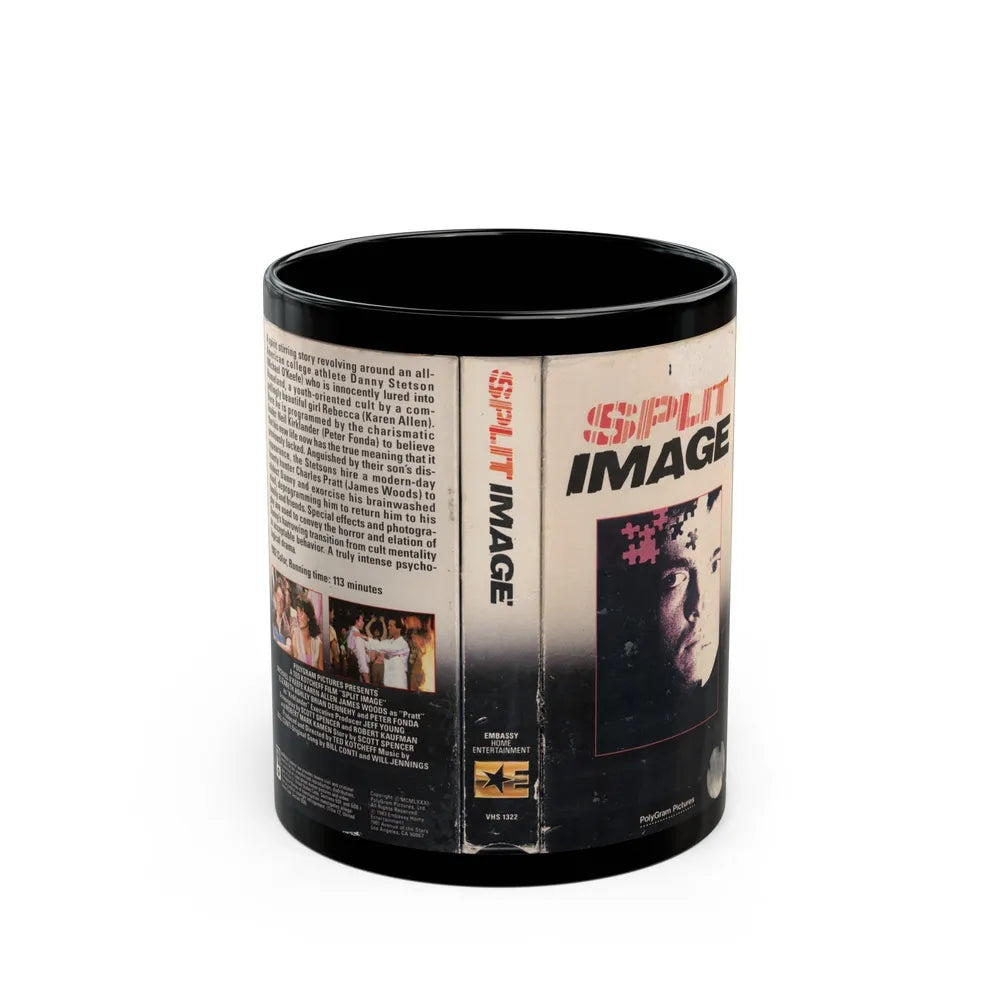 SPLIT IMAGE (VHS COVER) - Black Coffee Mug-11oz-Go Mug Yourself