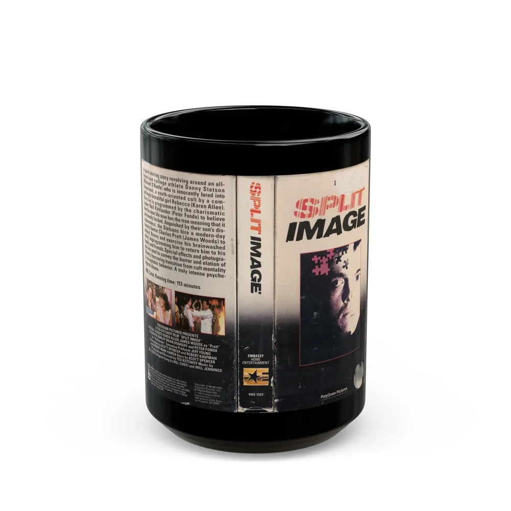 SPLIT IMAGE (VHS COVER) - Black Coffee Mug-15oz-Go Mug Yourself