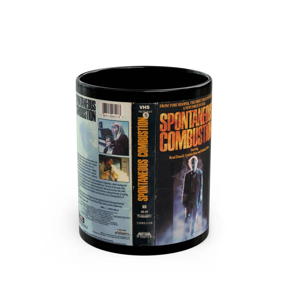 SPONTANEOUS COMBUSTION (VHS COVER) - Black Coffee Mug-11oz-Go Mug Yourself