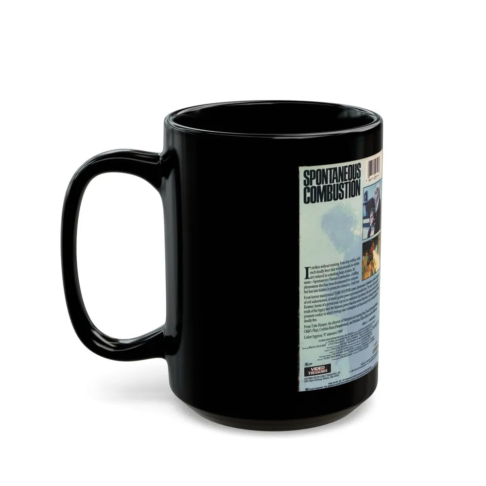 SPONTANEOUS COMBUSTION (VHS COVER) - Black Coffee Mug-Go Mug Yourself
