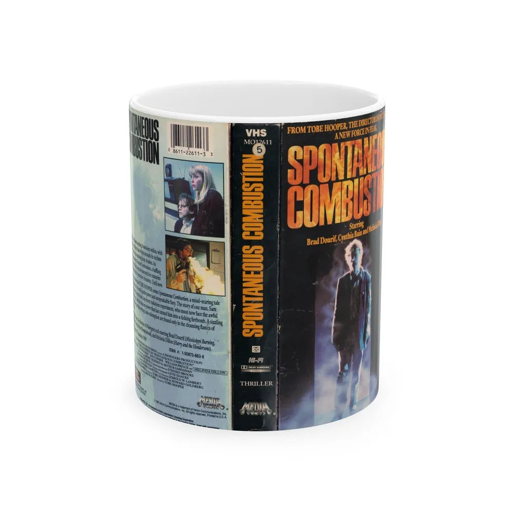 SPONTANEOUS COMBUSTION (VHS COVER) - White Coffee Mug-11oz-Go Mug Yourself