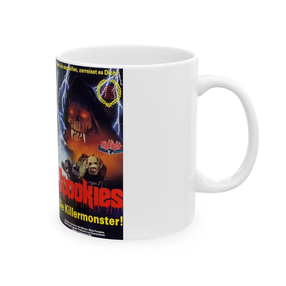 SPOOKIES GERMAN (VHS COVER) - White Coffee Mug-Go Mug Yourself