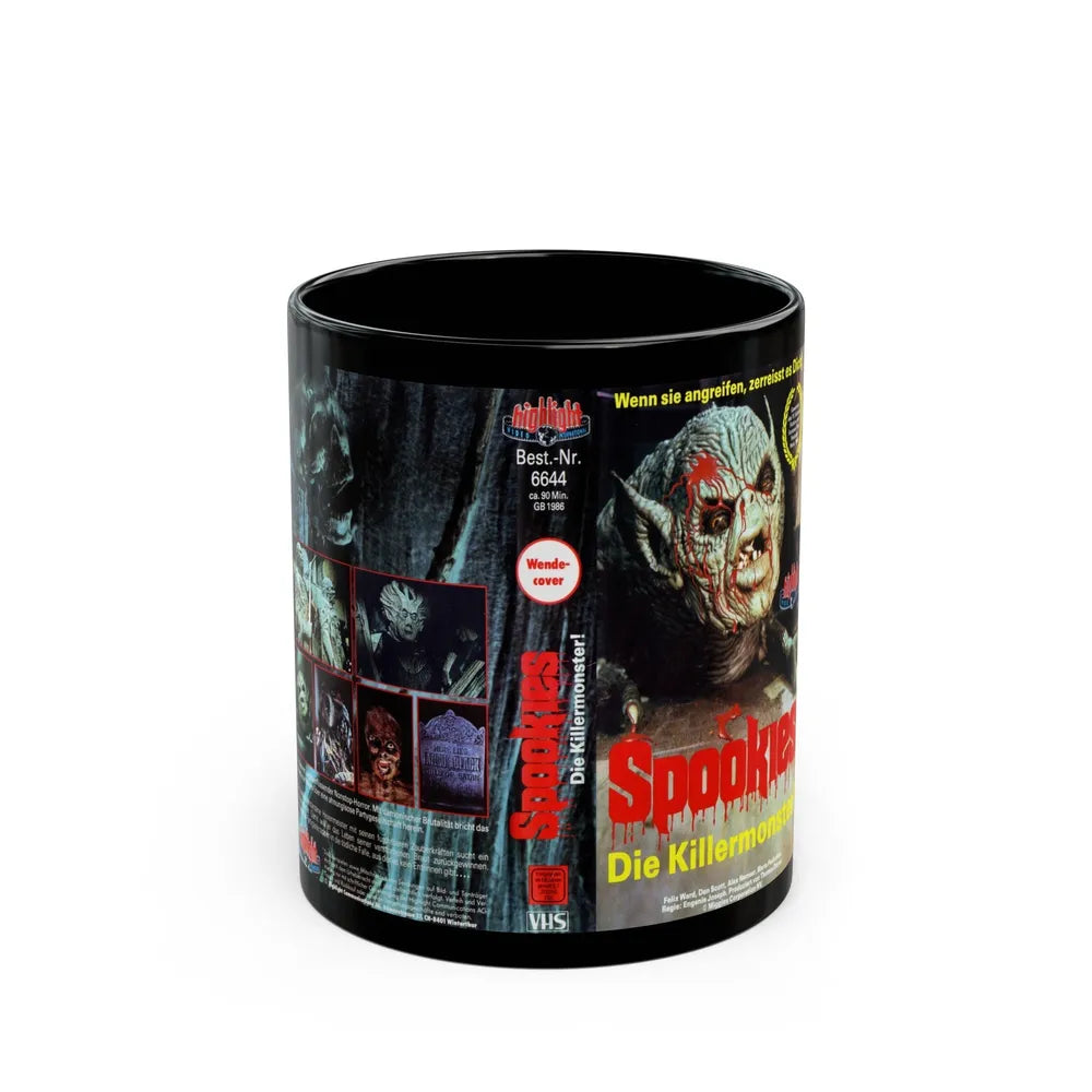 SPOOKIES (VHS COVER) - Black Coffee Mug-11oz-Go Mug Yourself