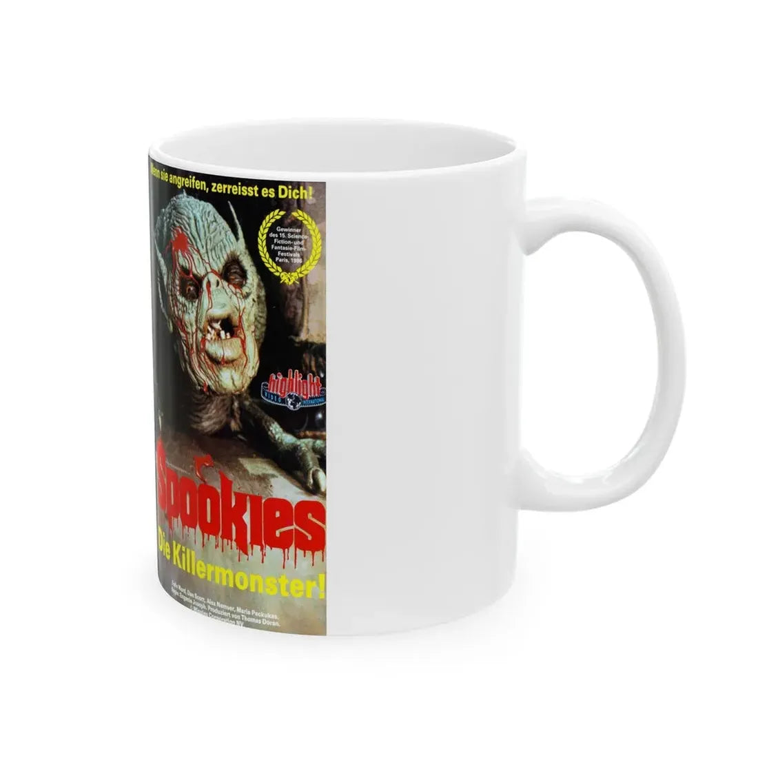 SPOOKIES (VHS COVER) - White Coffee Mug - Go Mug Yourself