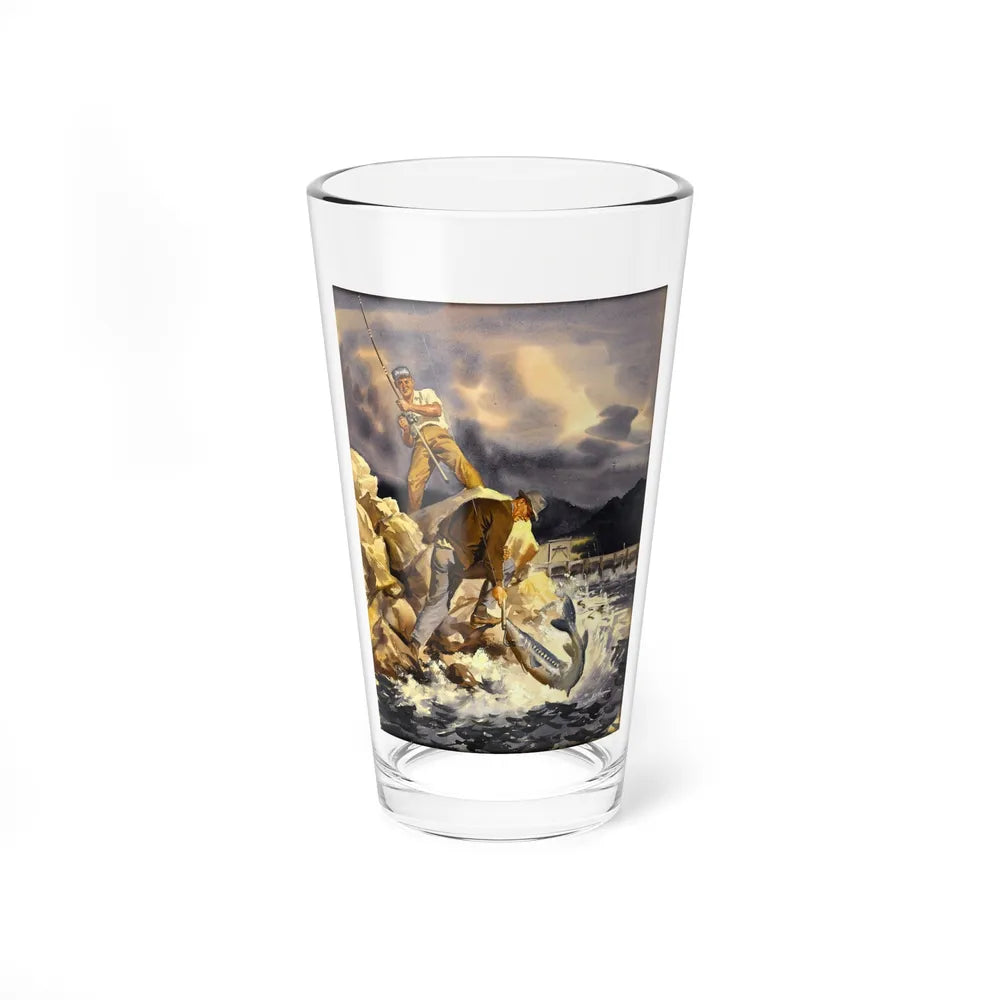 Sports Afield original cover illustration, circa 1948 (Magazine Illustration) Pint Glass 16oz 16oz - Go Mug Yourself