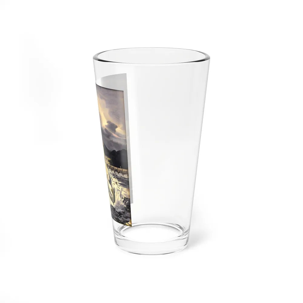 Sports Afield original cover illustration, circa 1948 (Magazine Illustration) Pint Glass 16oz - Go Mug Yourself