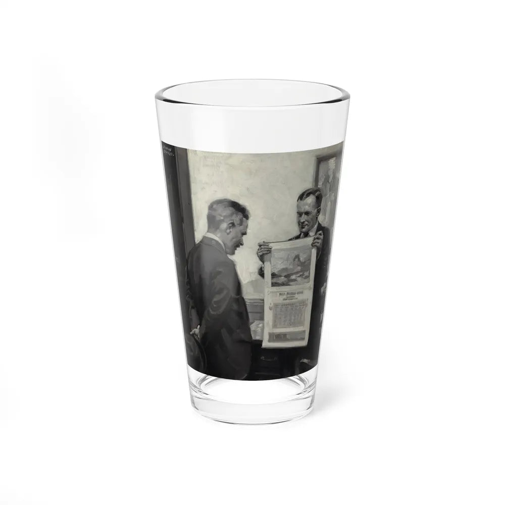 Spreading the News (Magazine Illustration) Pint Glass 16oz 16oz - Go Mug Yourself