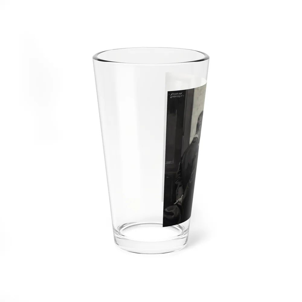 Spreading the News (Magazine Illustration) Pint Glass 16oz - Go Mug Yourself