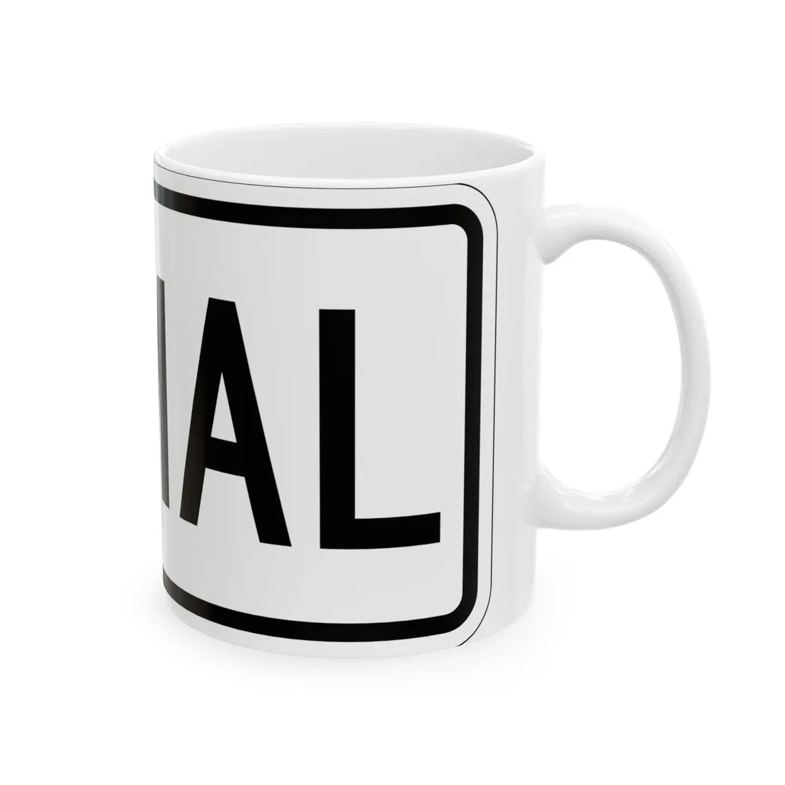 Spur plate es (Puerto Rico) (Road Sign) White Coffee Mug - Go Mug Yourself