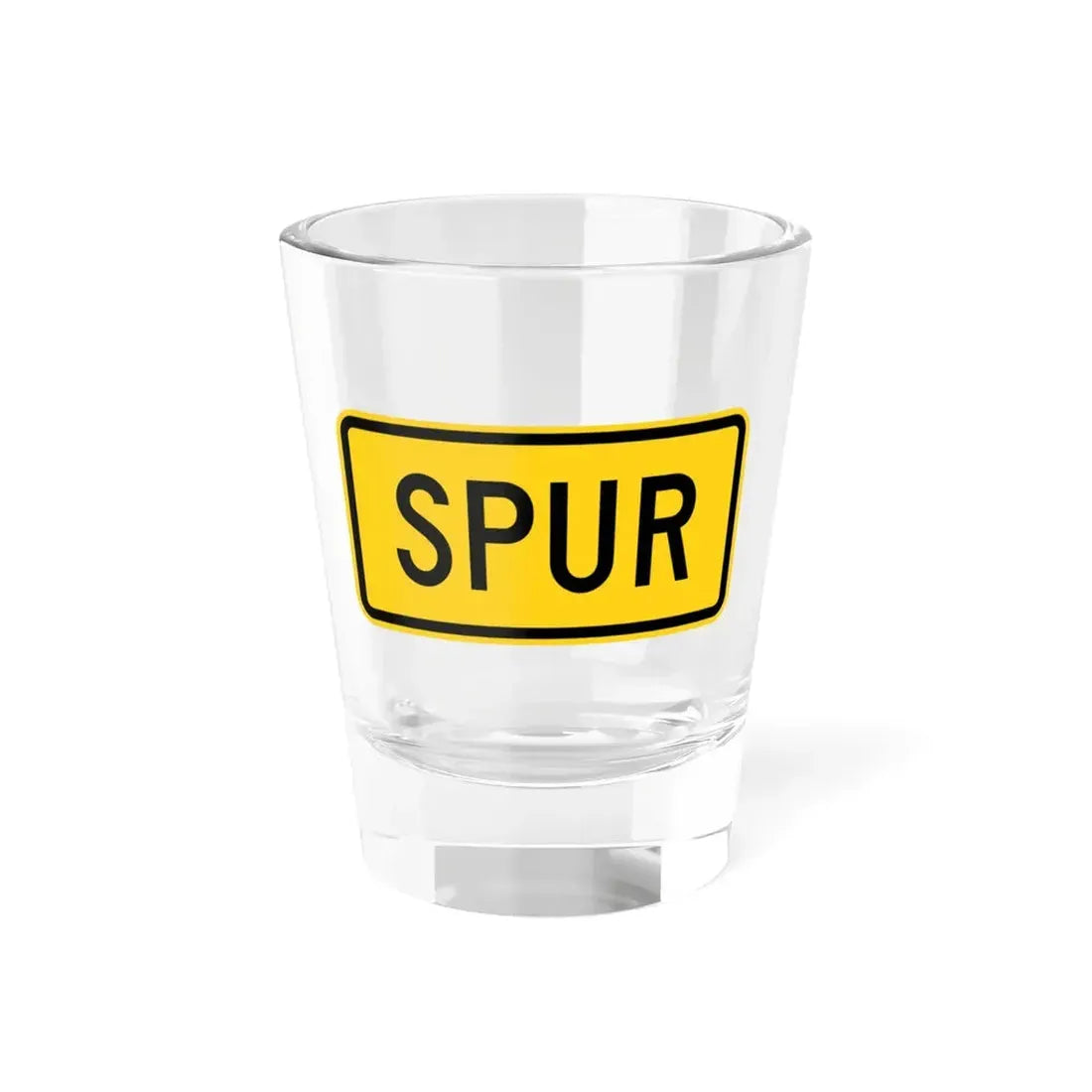 Spur plate Wyoming (Wyoming) (Road Sign) Shot Glass 1.5oz 1.5oz - Go Mug Yourself