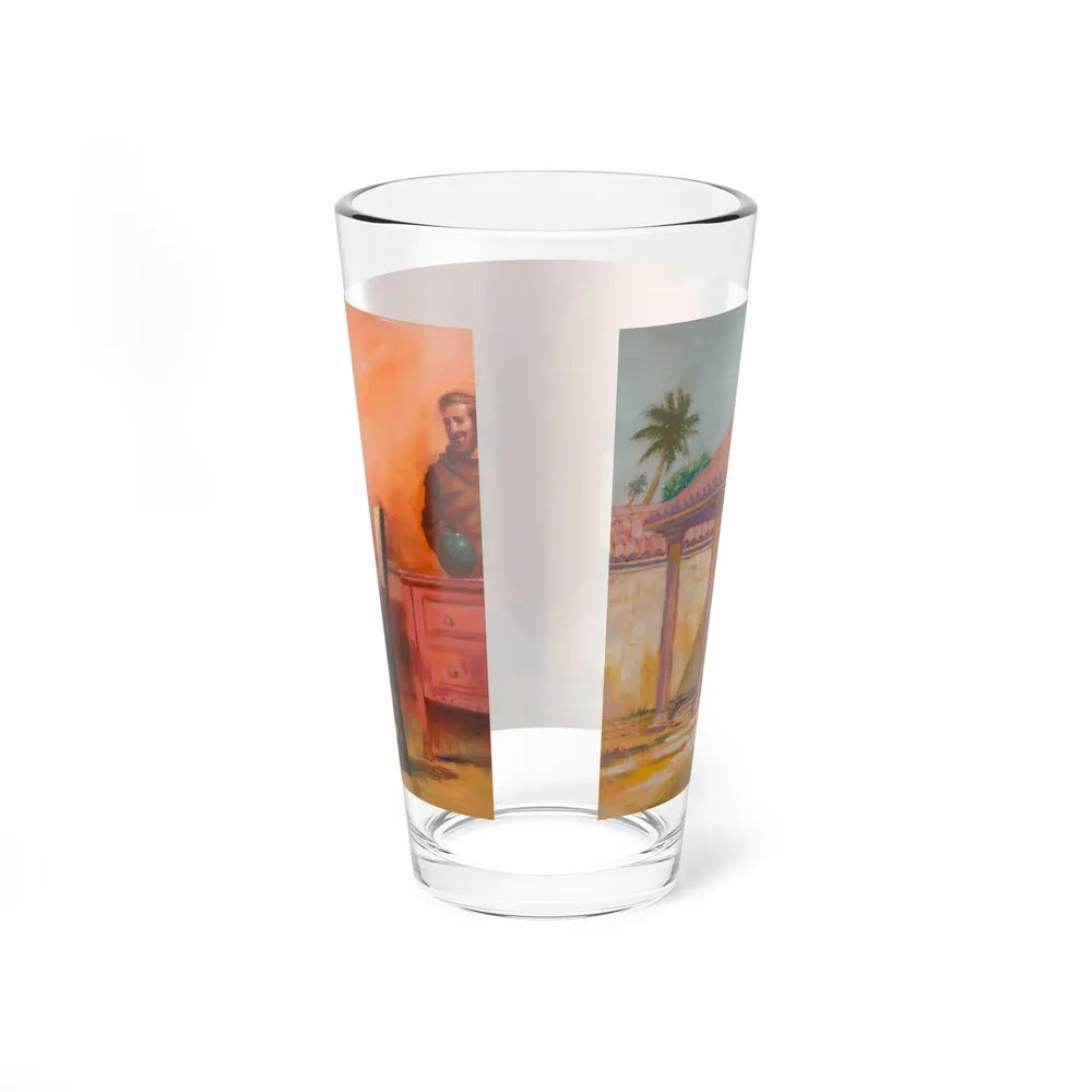 Squanto and the Miracle of Thanksgiving, interior illustrations (1), 2012 (Magazine Illustration) Pint Glass 16oz - Go Mug Yourself