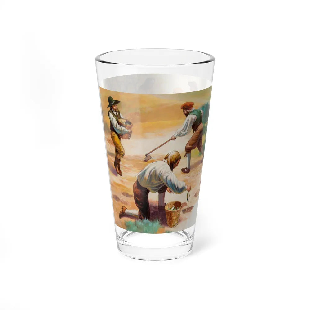 Squanto and the Miracle of Thanksgiving, interior illustrations (11), 2012 (Magazine Illustration) Pint Glass 16oz - Go Mug Yourself