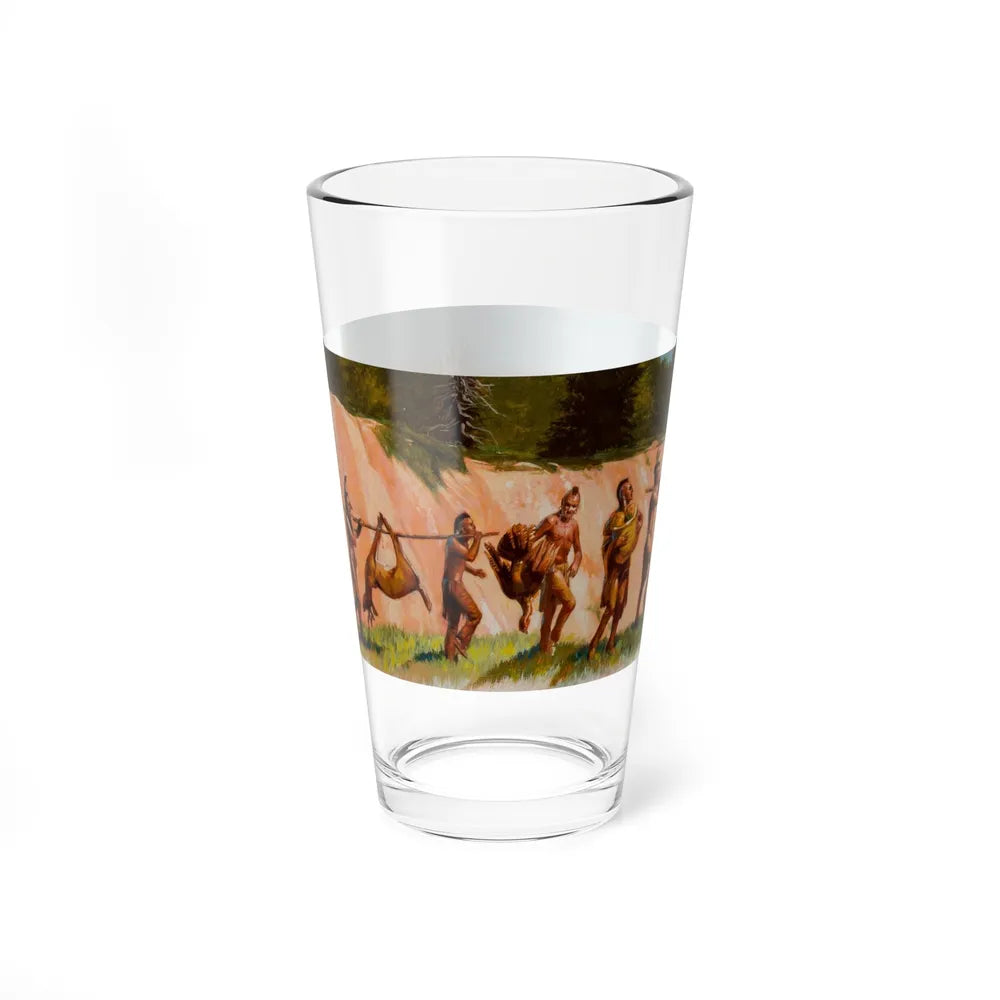 Squanto and the Miracle of Thanksgiving, interior illustrations (13), 2012 (Magazine Illustration) Pint Glass 16oz - Go Mug Yourself