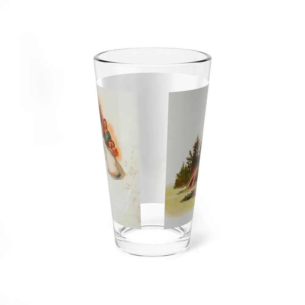 Squanto and the Miracle of Thanksgiving, interior illustrations (14), 2012 (Magazine Illustration) Pint Glass 16oz - Go Mug Yourself