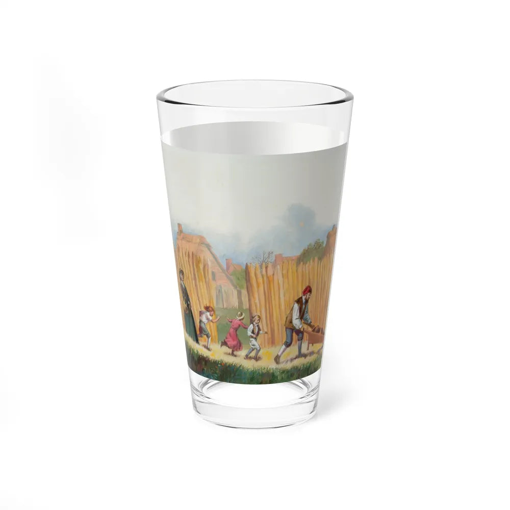 Squanto and the Miracle of Thanksgiving, interior illustrations (15), 2012 (Magazine Illustration) Pint Glass 16oz - Go Mug Yourself