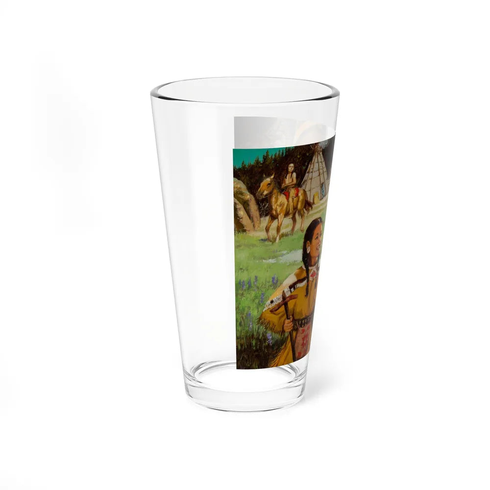 Squanto and the Miracle of Thanksgiving, interior illustrations (17), 2012 (Magazine Illustration) Pint Glass 16oz - Go Mug Yourself